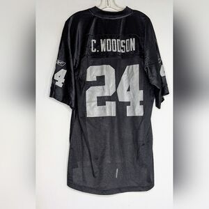 Vintage Charles Woodson Oakland Raiders Football Jersey
